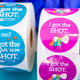 Stickers for the clergy to wear after they receive the vaccine sit on a table at Hartford HealthCare St. Vincents Medical Center in Bridgeport, Connecticut on February 26, 2021.